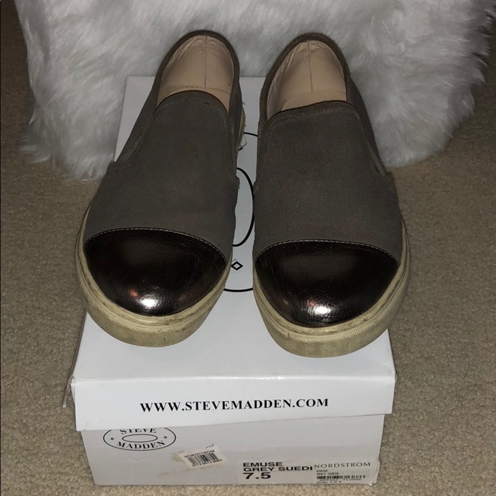 Steve Madden grey suede size 7.5 sneakers